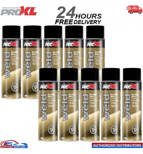 10x PRO XL ZINC WELD SPRAY AEROSOL PROXL PROWELD 500ML